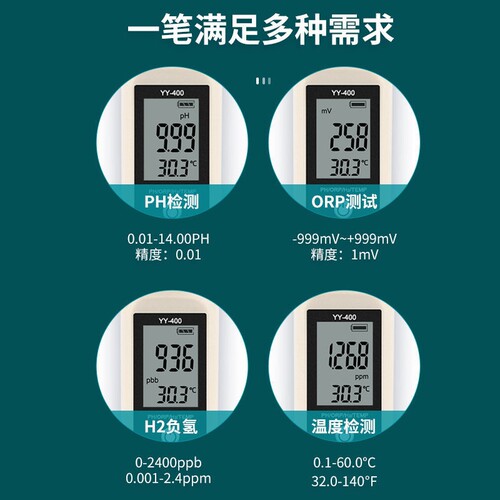 测氢笔氢气测试仪富氢水素水负氢离子含量orp酸碱度水中氢气检测 - 图1