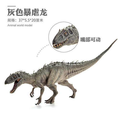 儿童仿真动物玩具恐龙模型玩具霸王龙暴虐迅猛龙布鲁肿头龙冥河龙 - 图3