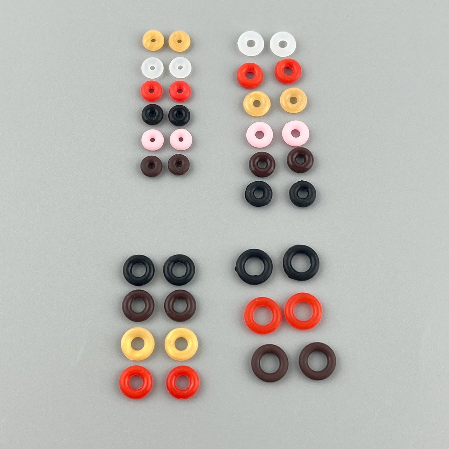 手链手绳固定小中号大号硅胶防滑胶圈定位隔片吊坠固定圈圈红色,淘宝优惠券,粉丝福利购,淘宝优惠卷