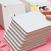 Diy english literacy white buckle card paper