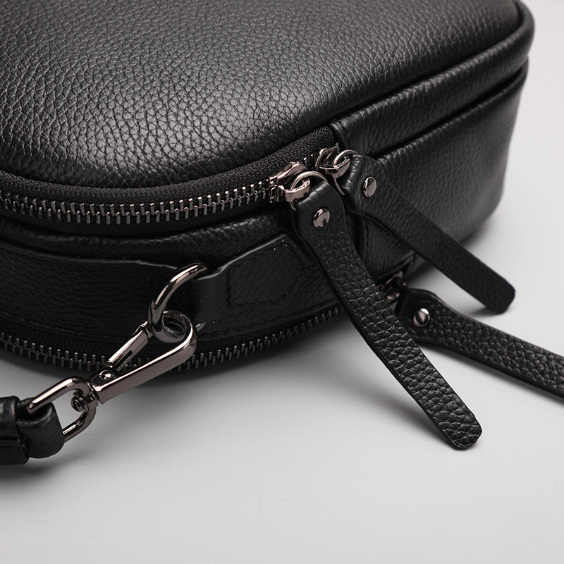 女2020新款简约头层牛皮手提斜挎包 蓝舞女士包袋