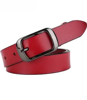 White Belt Women Cowskin Genuine Leather Women High Quality
