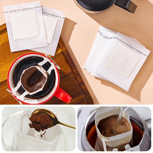 50/100 pcs Coffee Filter Bags Disposable Drip Coffee Paper - 图2