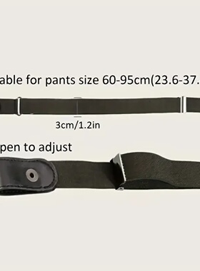 Traceless Invisible Elastic Belt Women Belt Jeans Pants Mens