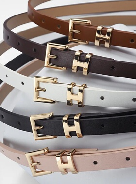 1spc shaped buckle thin belt for women,fashionable and high