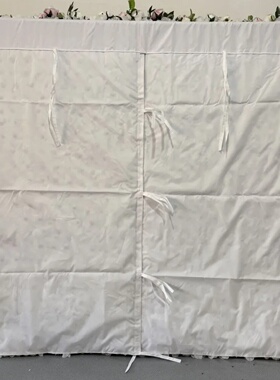 White artificial flower wall backdrop, fake rose background