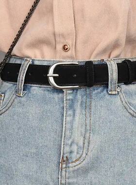 Casual Genuine Leather Belt Suede Cowhide Belts for Women