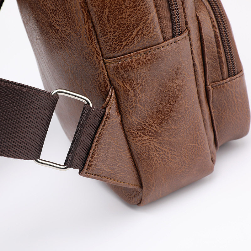 休闲男士胸包简约单肩斜挎包多功能潮牌斜背包小包潮流邮差包男包,淘宝优惠券,粉丝福利购,淘宝优惠卷