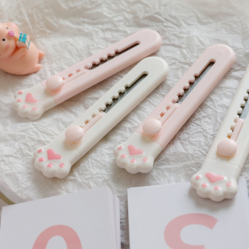 迷你猫爪美工刀随身小号拆快递裁纸刀学生便携壁纸刀手工刀开箱器,淘宝优惠券,粉丝福利购,淘宝优惠卷