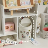 Милое маленькое мусорное ведро, мусорный мешок для домашнего использования, популярно в интернете, простой и элегантный дизайн