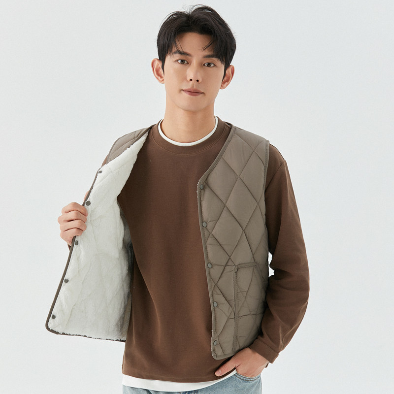 秋冬羽绒棉马甲男加绒加厚打底保暖背心内胆坎肩内穿休闲学生马夹,淘宝优惠券,粉丝福利购,淘宝优惠卷