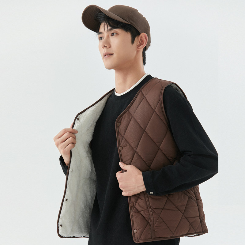 秋冬羽绒棉马甲男加绒加厚打底保暖背心内胆坎肩内穿休闲学生马夹,淘宝优惠券,粉丝福利购,淘宝优惠卷