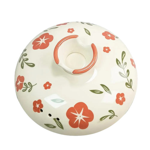 陶瓷砂锅盖子通用瓦罐汤煲家用炫彩炖锅彩绘单盖苏泊尔爱仕达配件 - 图3