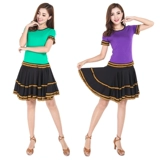 涪舞 Летний танцующий комплект для пожилых людей, коллекция 2022, короткий рукав, для среднего возраста