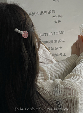 发夹原创设计彩绘花朵