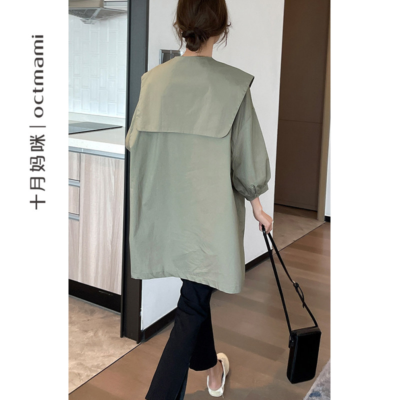 【新品】十月妈咪孕妇秋季休闲衬衫 十月妈咪母婴专营衬衫/雪纺衫