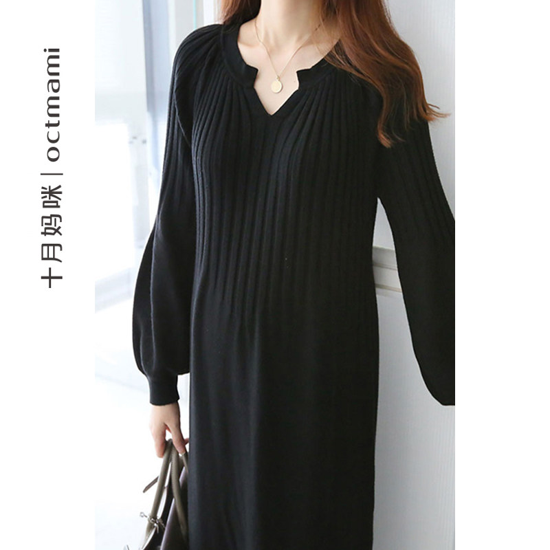 【专柜同款】十月妈咪孕妇秋装毛衣 十月妈咪母婴专营连衣裙