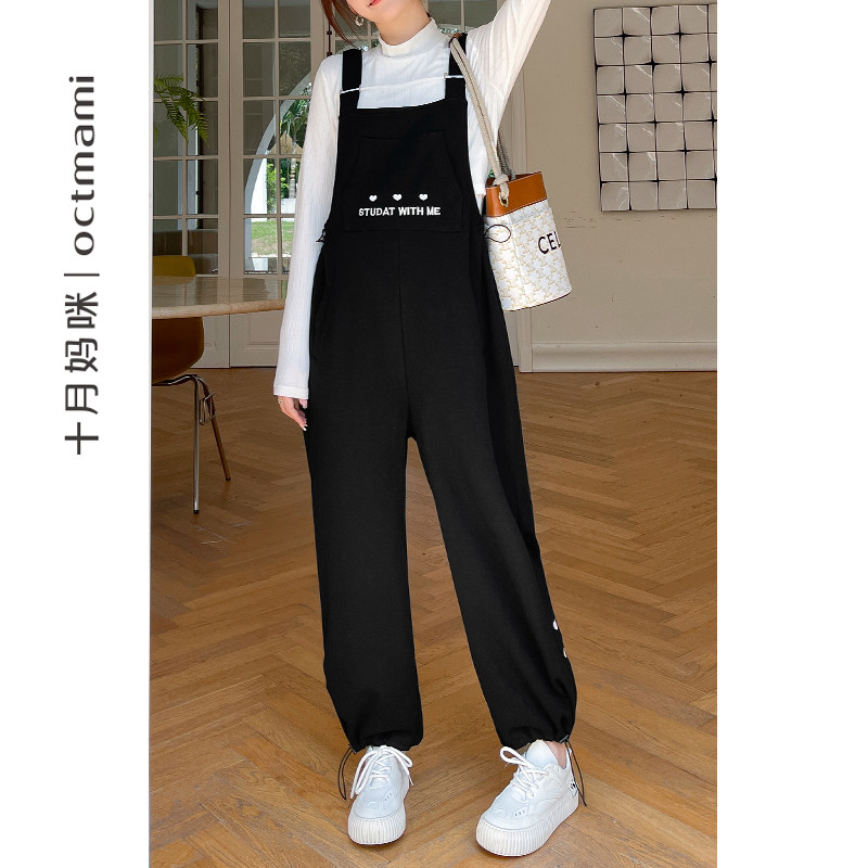 十月妈咪孕妇秋季外穿小个子背带裤 十月妈咪母婴专营孕妇背带裤