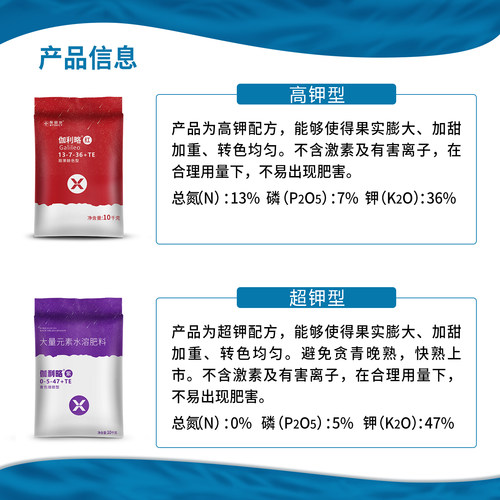 伽利略 大量元素水溶肥平衡型高钾高氮膨果增甜肥料 - 图1