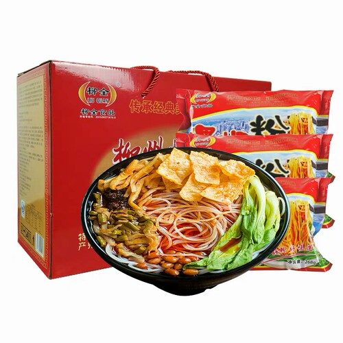 现货抖音同款柳全螺蛳粉10袋礼盒装正宗原味螺狮粉广西柳州螺丝粉 - 图3