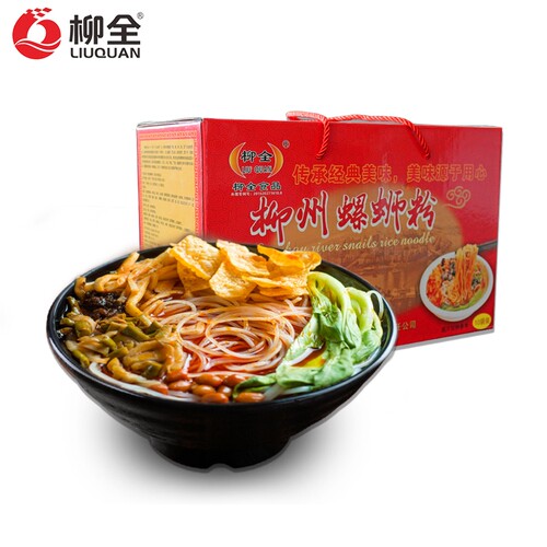 现货抖音同款柳全螺蛳粉10袋礼盒装正宗原味螺狮粉广西柳州螺丝粉 - 图0