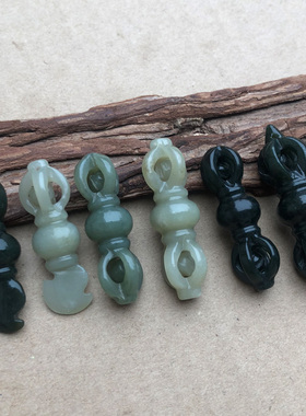 新疆和田玉降魔金刚杵吊坠