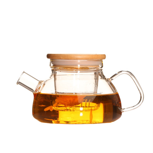 小罐茶茶具套装家用 玻璃过滤加厚煮茶壶花茶壶泡花草茶壶过滤网 - 图3
