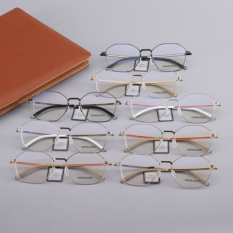 Protable沃斯同款超轻眼镜架潮流圆款全框德国生物钢镜框男女8111 - 图2