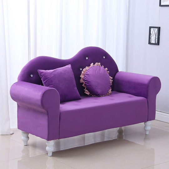 现代简约欧式简易布艺小户型卧室阳台服装店铺单人双人三人小沙发