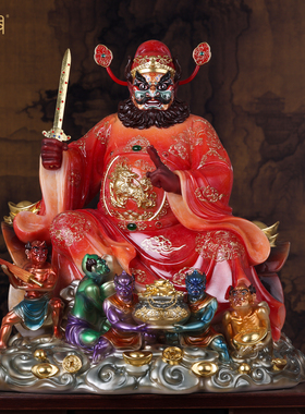 汉白玉钟馗降妖伏魔镇宅神像摆件