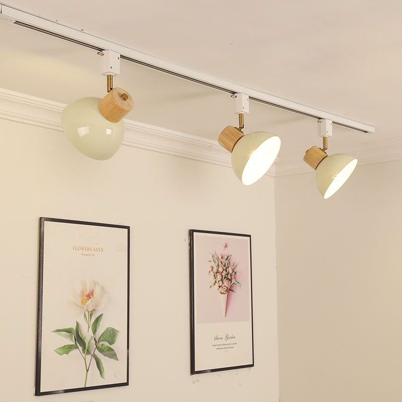 日式原木轨道灯护眼客厅餐厅卧室新款奶油风商用补光散光导轨射灯,淘宝优惠券,粉丝福利购,淘宝优惠卷