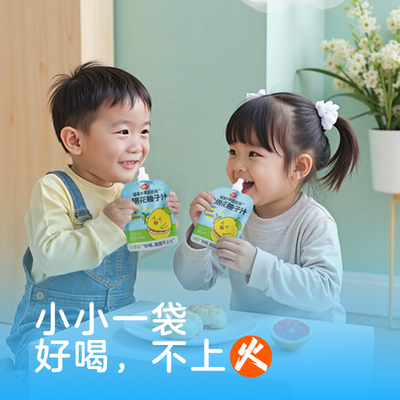福事多金银花柚子汁果饮品果汁便携袋装即食即饮果汁100ml*8袋