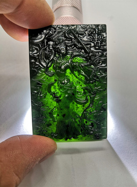 九天玄女泰山玉道家护身吊坠