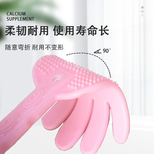 加长款按摩拍经络拍痧拍拍打拍拍背捶腿养生拍锤子家用软手掌型拍 - 图1