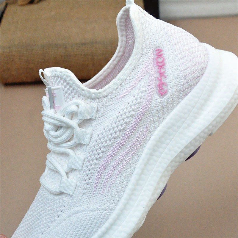 春夏老北京布鞋女透气中老年妈妈飞织运动鞋小白鞋软底时尚休闲鞋,淘宝优惠券,粉丝福利购,淘宝优惠卷