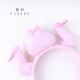 Headband ໃຫມ່ Sculpture ສີບົວ Rabbit Headband