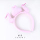 Headband ໃຫມ່ Sculpture ສີບົວ Rabbit Headband