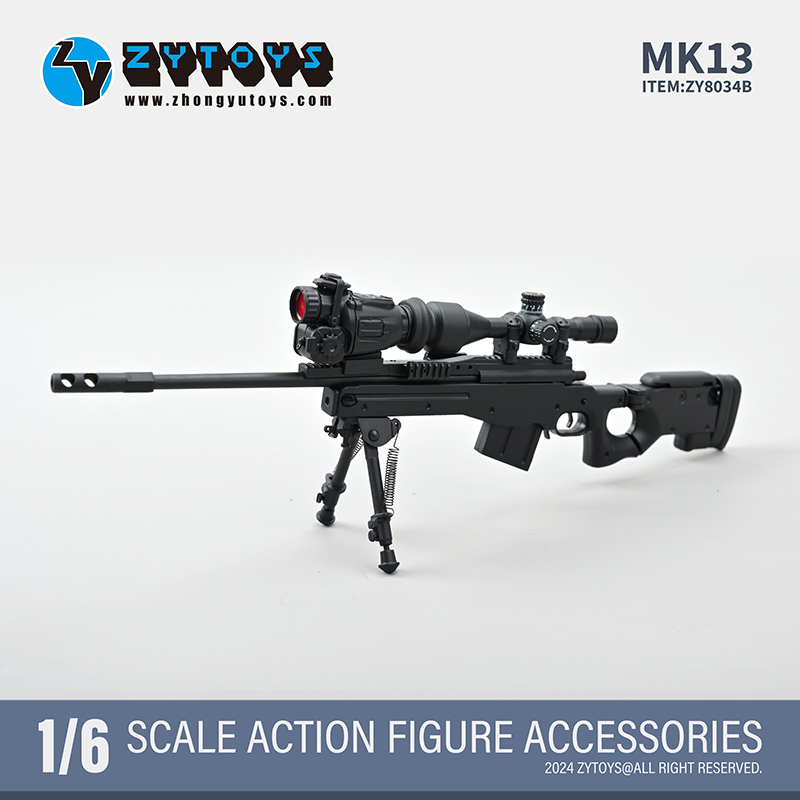 ZYTOYS 1/6 MK13狙击步枪 AWP 塑料模型 摆设品兵人散件 吃鸡游戏 - 图2