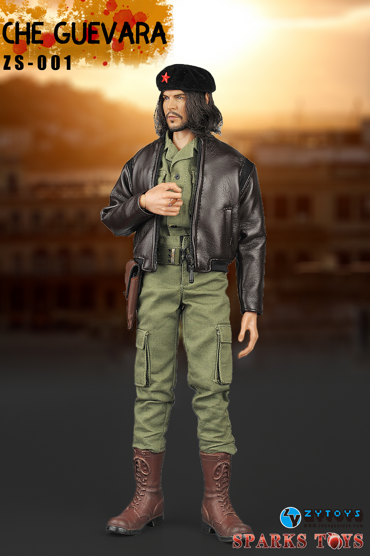 ZYTOYS 1:6比例 ZS-001切古华拉 Che Guevara兵人成品人偶特价-图1