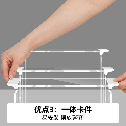 亚克力展示架透明增高鞋子小摆件置物架手办直播陈列多功能收纳架 - 图2