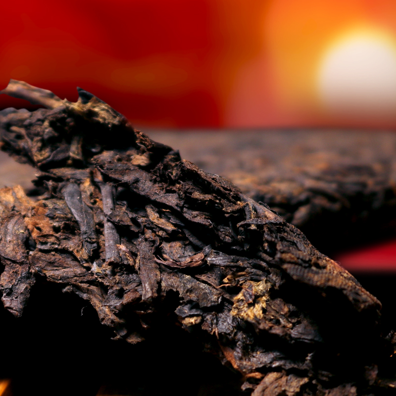 天助我也茶叶旗舰店普洱茶熟茶饼云南茶砖黑茶陈年普洱茶叶七子茶饼357克礼盒装散茶2