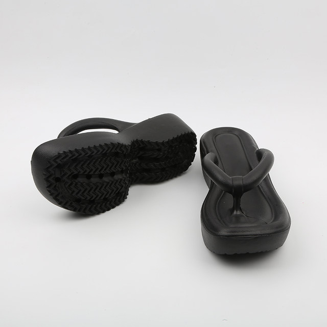 Sunnycolor simple fashion high heel flip flops