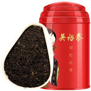 吴裕泰 中华老字号 裕泰祁红 红茶 祁门红茶叶 50g罐装