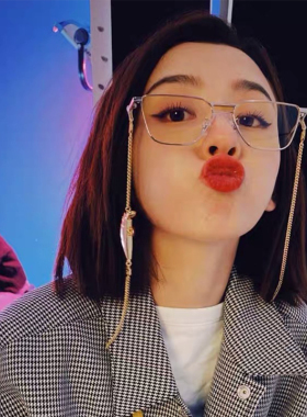 小鬼王琳凯同款眼镜绿色嘻哈近视