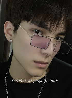 墨镜小方框个性风黑色原宿太阳镜