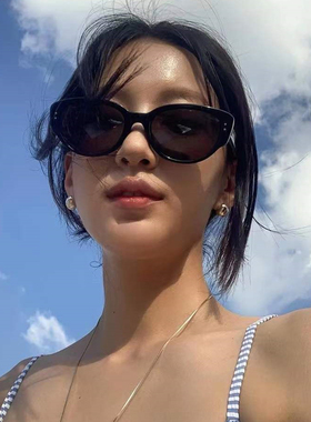 野良眼镜防紫外线猫眼太阳镜ins