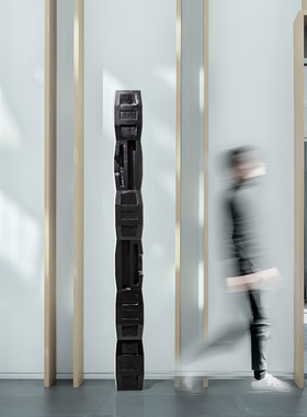 境泉售楼处木质艺术玄关落地摆件