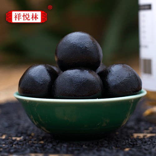 祥悦林 九蒸九晒黑芝麻丸手工九制蜂蜜辟谷丸男女滋补芝麻球108g - 图2
