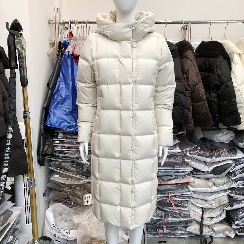 阔怡人62187 过膝连帽白鸭绒羽绒服女冬季新款韩版长款羽绒外套,淘宝优惠券,粉丝福利购,淘宝优惠卷