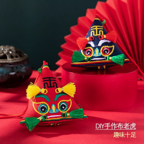 Набор материалов, барсетка ручной работы, защитный амулет, ткань, «сделай сам», тигр, с вышивкой